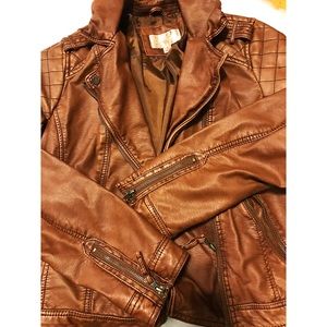 Cognac Leather Jacket